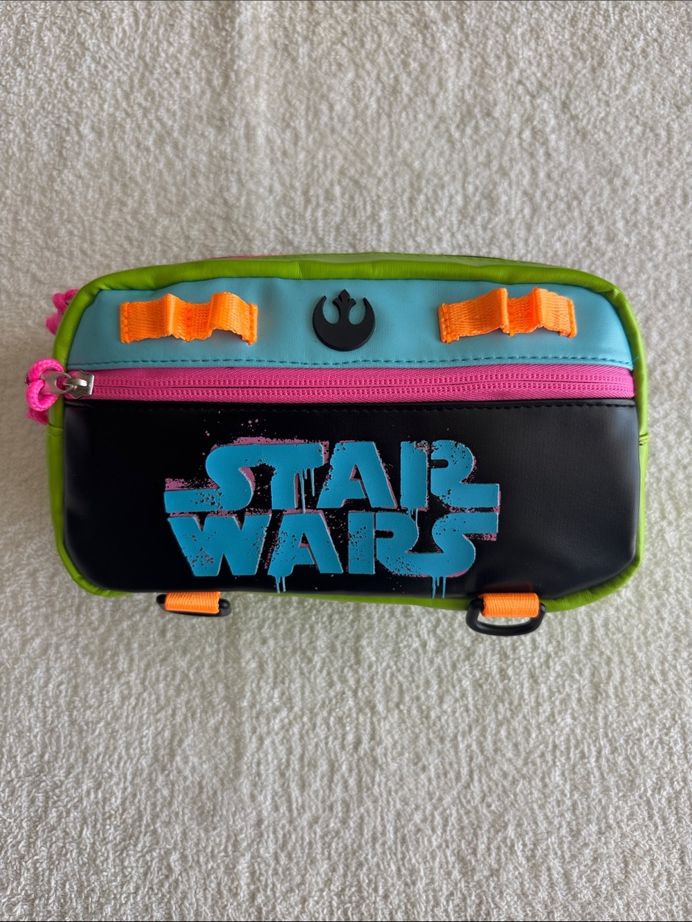 Disney x Star Wars Ashley Eckstein Neon Green Crossbody Belt Fanny Pack Bag